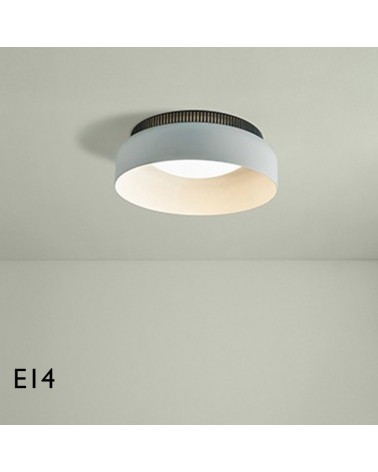 Design ceiling light 40cm ASPEN C40A aluminum 2xE14