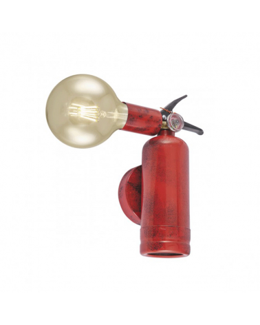 LED Wall lamp 26cm red metal fire extinguisher shape 1 X 60W E-27