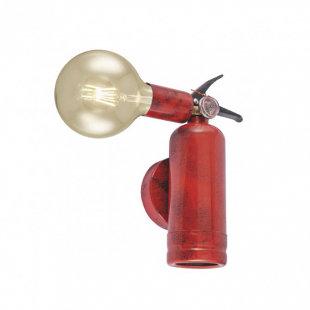 LED Wall lamp 26cm red metal fire extinguisher shape 1 X 60W E-27