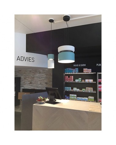 Ceiling lamp 40cm ASPEN S40 aluminum 2xE14