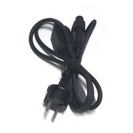 Power cable 150cms black 230V for LED string lights