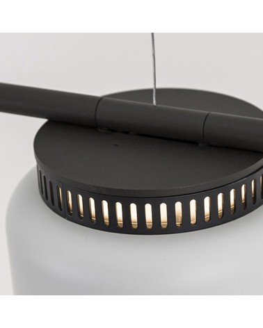 Lámpara de techo ASPEN SH LED con 3 pantallas forma cilindrica de aluminio 16,6W 2700K REGULABLE