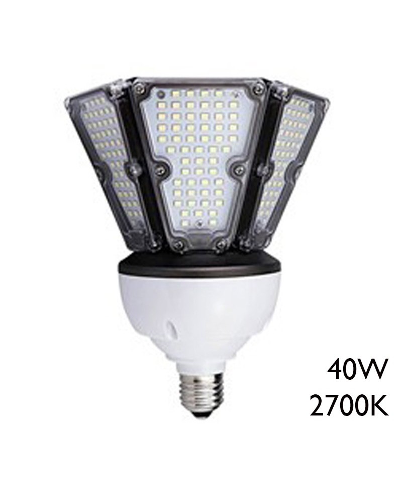Lámpara EVO CORN LED 40W E27 de alta luminosidad 2700K IP65