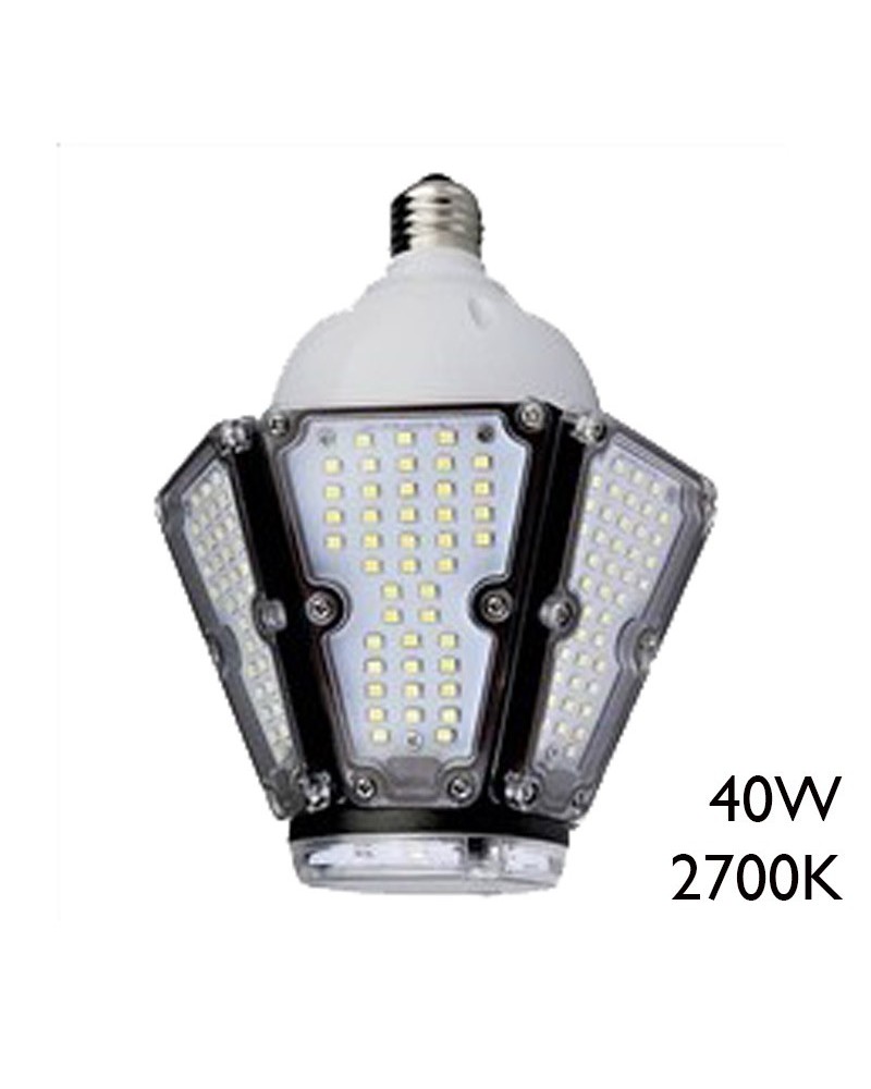 Lámpara EVO CORN LED 40W E27 de alta luminosidad 2700K IP65