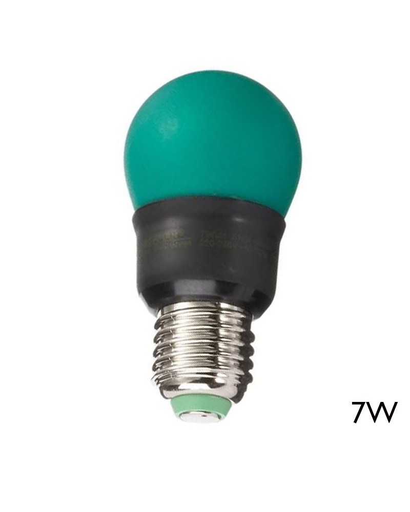 Saving Golf ball bulb 89mm Green LED E27 7W