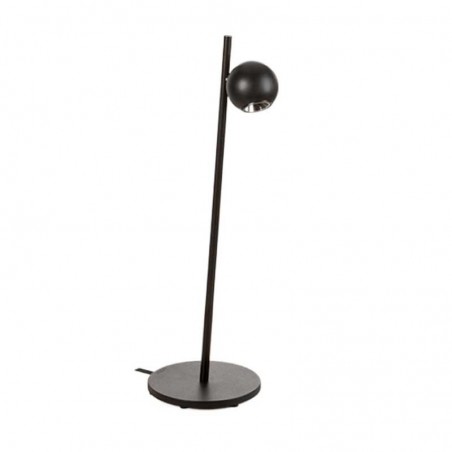 Lámpara de mesa COMPASS Estiluz acabado negro con regulador en el cable