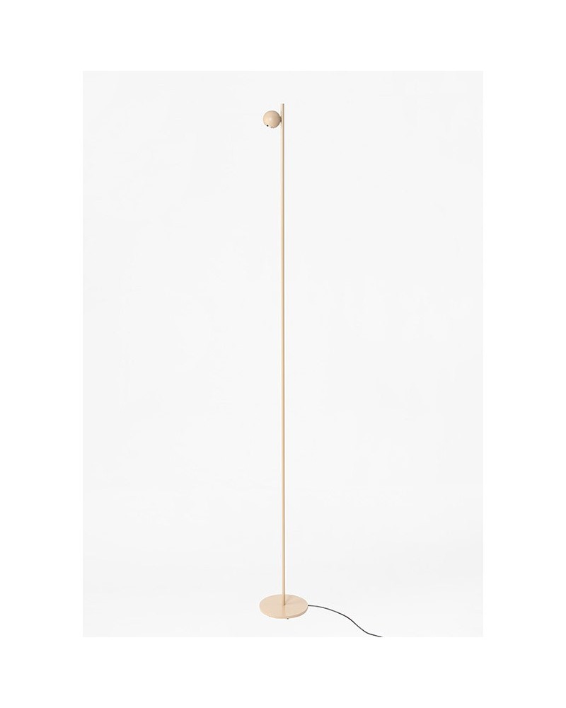 Floor lamp COMPASS Estiluz in beige finish with regulator on the cable