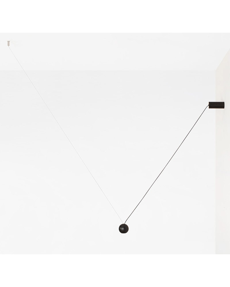 Lámpara de techo COMPASS Estiluz acabado negro REGULABLE