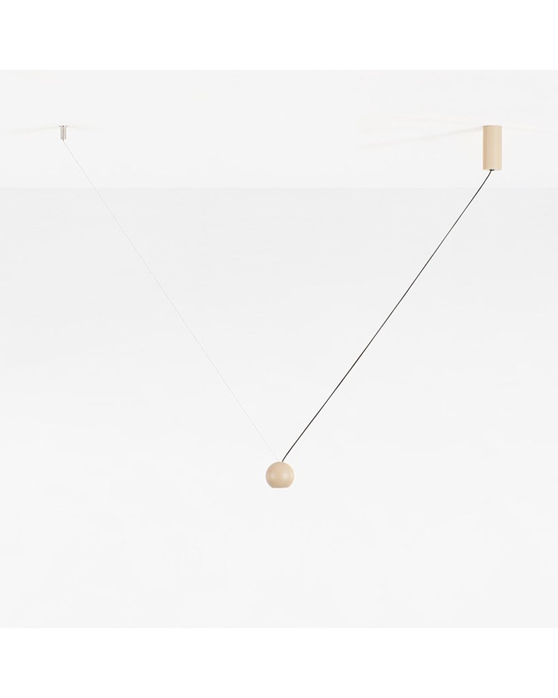 Ceiling lamp COMPASS Estiluz beige finish DIMMABLE