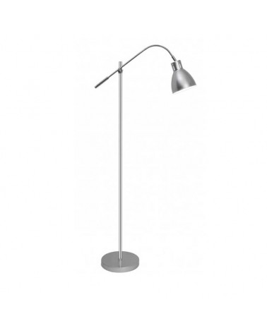Floor lamp 160cm metal with chrome and silver finish E27