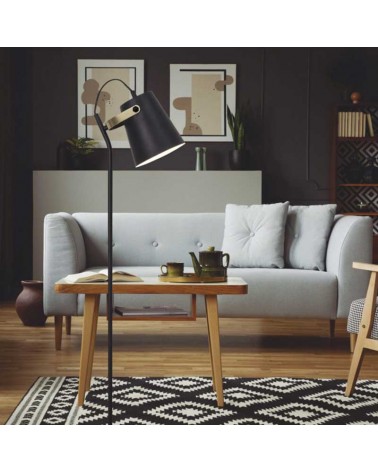 Lámpara de pie 150cm de metal diferentes acabados E27