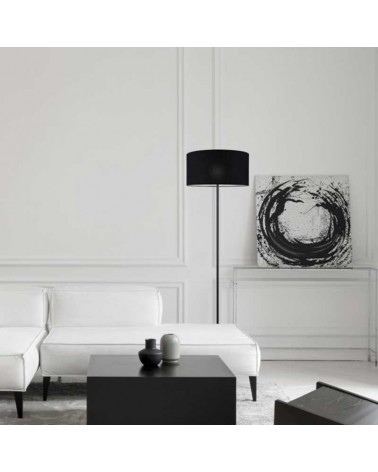 Floor lamp 166cm metal and fabric in different finishes E27