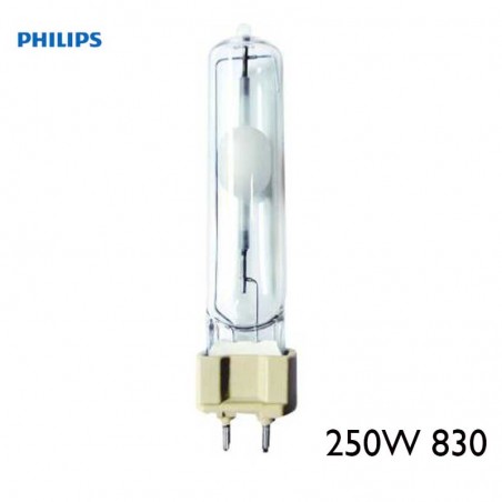 Lámpara halogenuros metálicos Philips MASTERColour G12 CDM-T 250W 830 Luz cálida