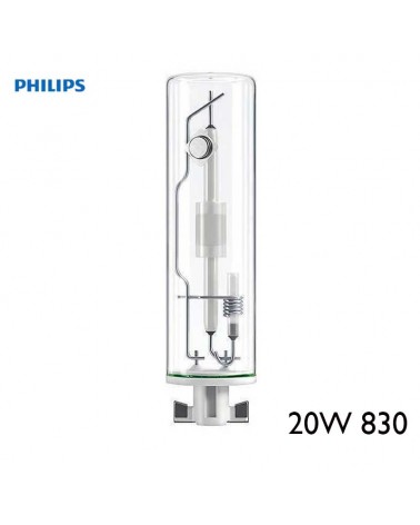 Lámpara halogenuros metálicos Philips MaSTER CDM-Tm Mini 20W/830 PGJ5 con núcleo cerámico