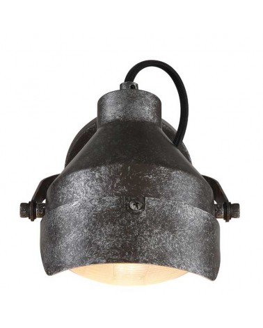 Wall light 13.3cm E14 galvanized finish metal