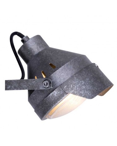 Wall light 13.3cm E14 galvanized finish metal
