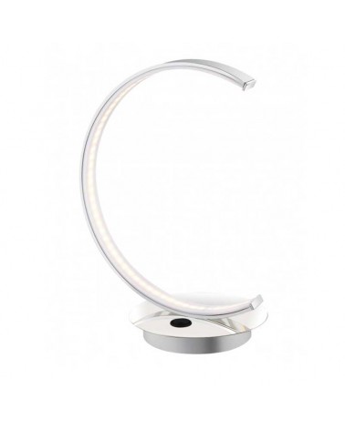 Table lamp LED 27cm metal and acrylic chrome 8W 4000K on/off switch