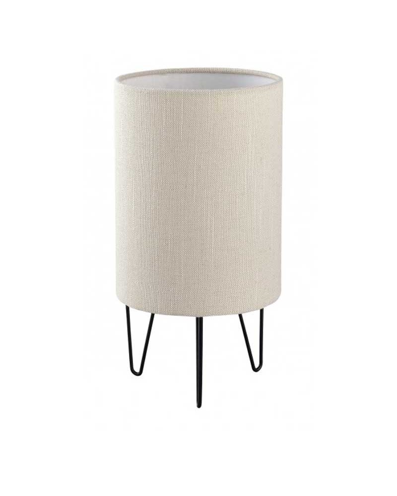 Table lamp 30cm in metal and fabric E14