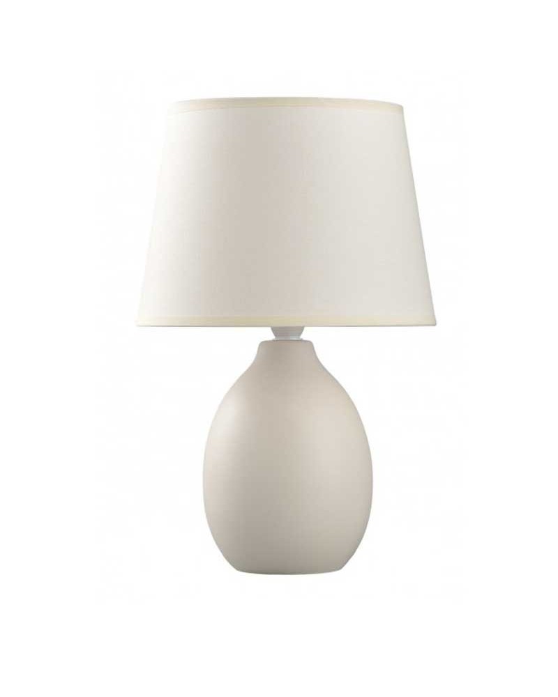Table lamp 32cm in ceramic and beige finish fabric E14
