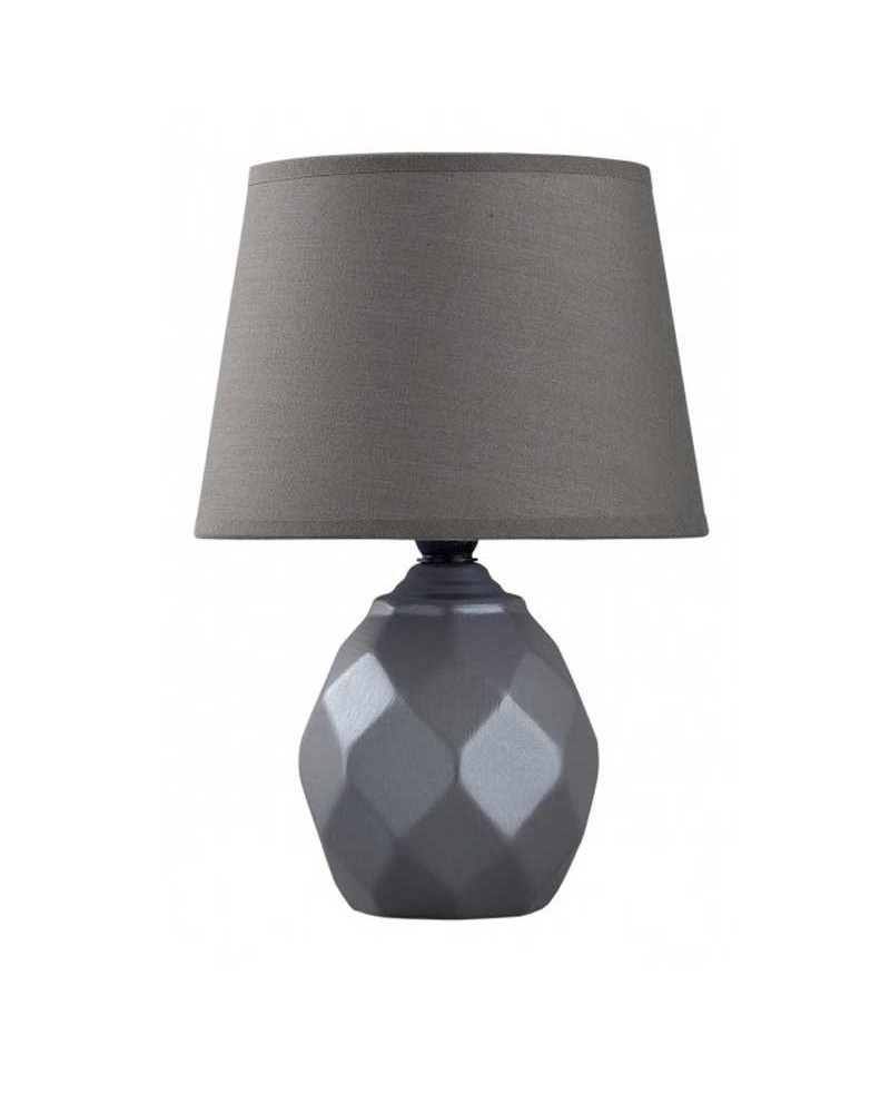 Lámpara de mesa 28cm en cerámica y tela E14