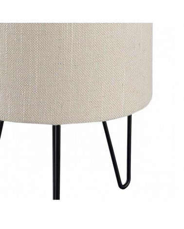 Table lamp 30cm in metal and fabric E14