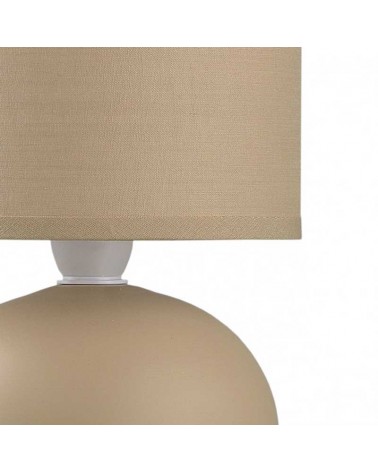 Lámpara de mesa 25cm en cerámica y tela E14