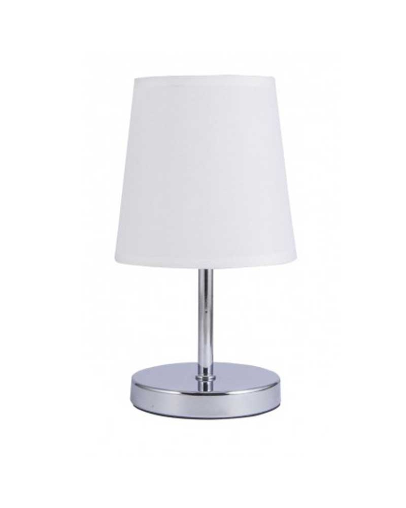Lámpara de mesa 23cm de metal y tela diferentes acabados E14