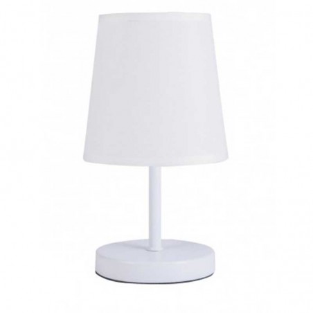 Table lamp 23cm metal and fabric in different finishes E14