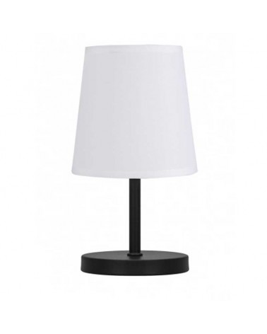 Table lamp 23cm metal and fabric in different finishes E14