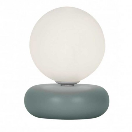 Lámpara de mesa 18cm de cerámica y cristal E14