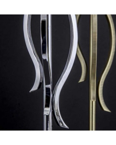 Table lamp 45cm metal and fabric E27