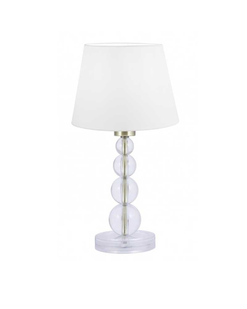 Table lamp 30cm metal, fabric and methacrylate E27
