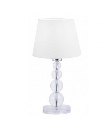 Table lamp 30cm metal, fabric and methacrylate E27