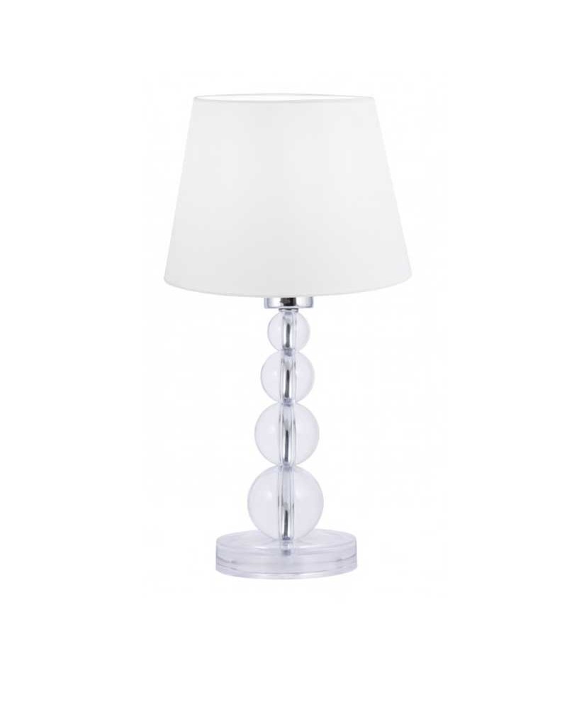 Table lamp 30cm metal, fabric and methacrylate E27