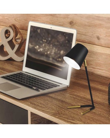 Table lamp 43cm metal in different finishes E14