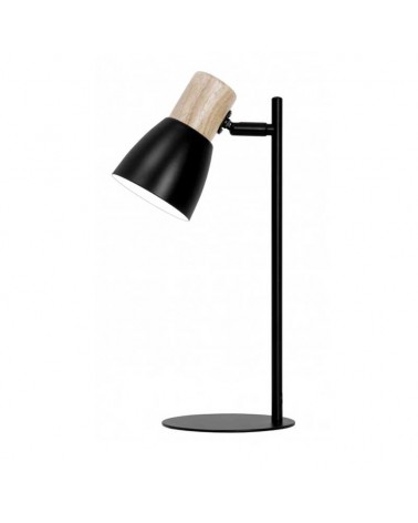 Table lamp 42cm metal and wood E27