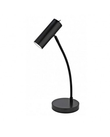 Lámpara de mesa 48cm de metal acabado negro GU10