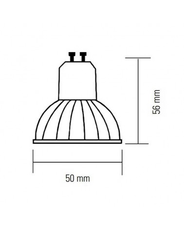 Dicroica LED 7W GU10 RG 12º Regulable
