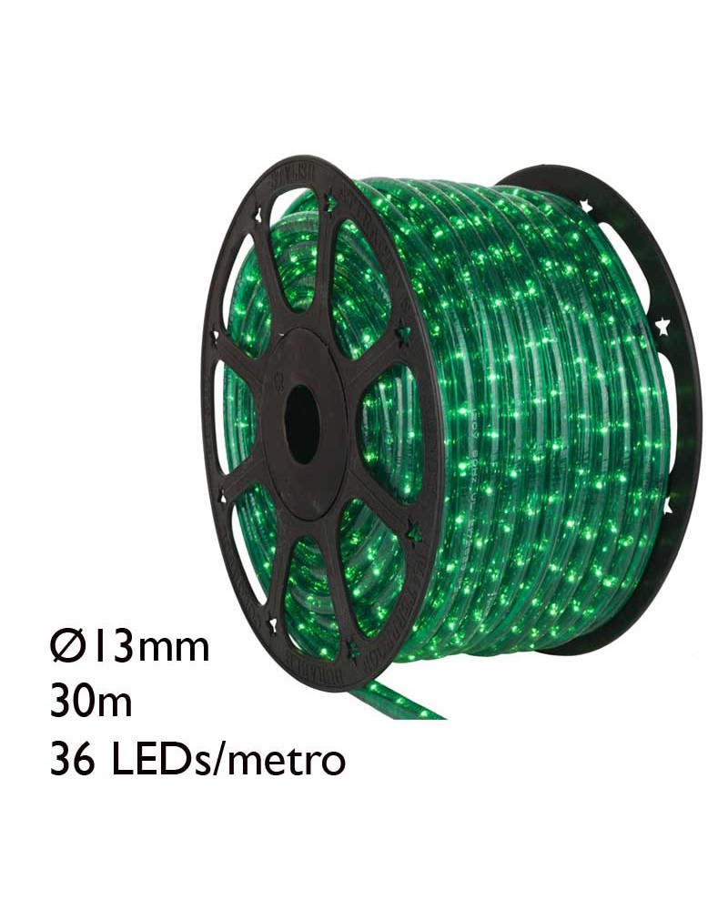 LED rope light (Flexilight) 30 meters, 36 leds x meter with 1.080 leds IP54 low voltage 24V