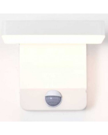 Aplique pared de exterior 17,8cm LED de aluminio 20W 3000K IP54 con sensor de movimiento
