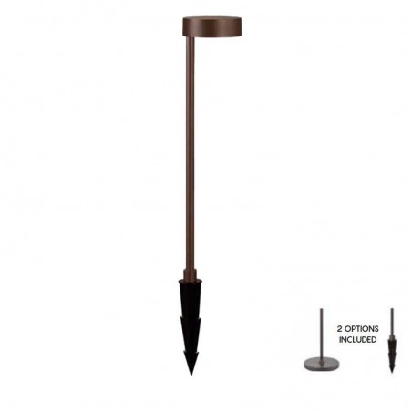 Outdoor beacon with spike 80cm LED 12W aluminum 3000K IP54