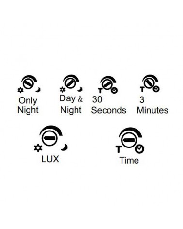 Outdoor wall light 17.8cm LED aluminum 20W 3000K IP54 with motion sensor