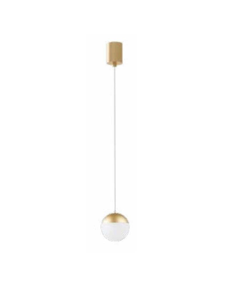 Pendant lamp 9cm diameter 10W LED aluminum gold 3000K