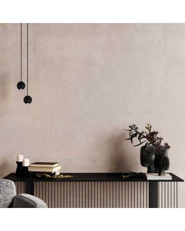 Lámpara colgante 5cm de diámetro 5W LED aluminio 3000K