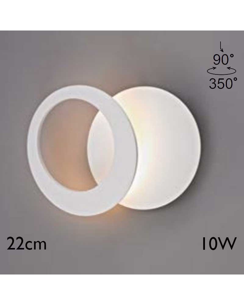Aplique de pared 22cm LED 10W de aluminio 3000K