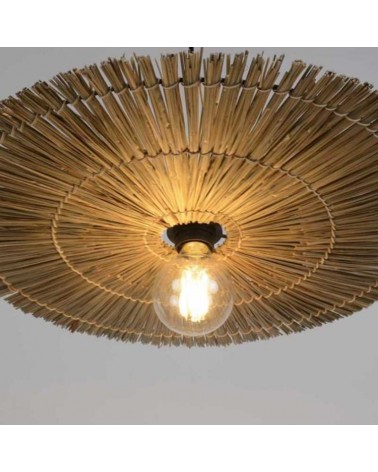 Lámpara de techo pantalla de 50cm de paja E27
