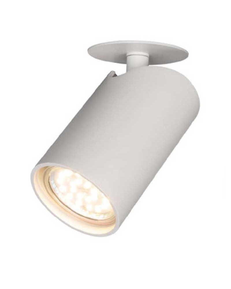 Ceiling spot light 13.2cm recessed aluminum with white or black finishes GU10