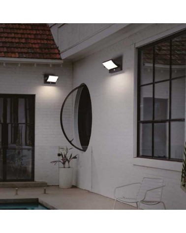 Outdoor wall light 21.2cm LED aluminum 20W 3000K IP54 with motion sensor