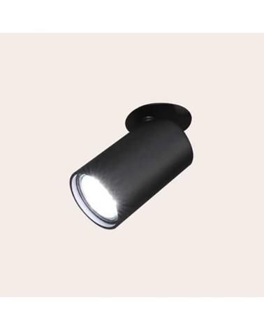 Ceiling spot light 13.2cm recessed aluminum with white or black finishes GU10