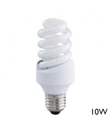 Micro spiral bulb 10W E27 warm light